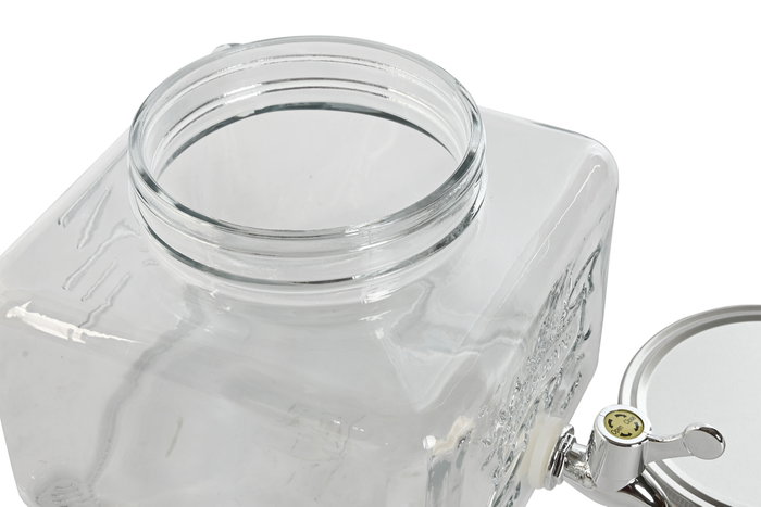 DKD Home Decor Dispensador de Bebidas de Cristal Transparente 3,5L