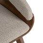 Silla Gris-Marrón Tejido-Madera Contract 51 X 55 X 75 cm