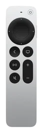 Apple MW5G3Z/A Mando a Distancia IR/Bluetooth para Receptor de Televisión, Botones y Teclas Táctiles, Recargable, Negro y Plata