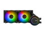 MSI MAG CoreLiquid E240 Kit de refrigeración líquida con 2 ventiladores de 12 cm, Negro
