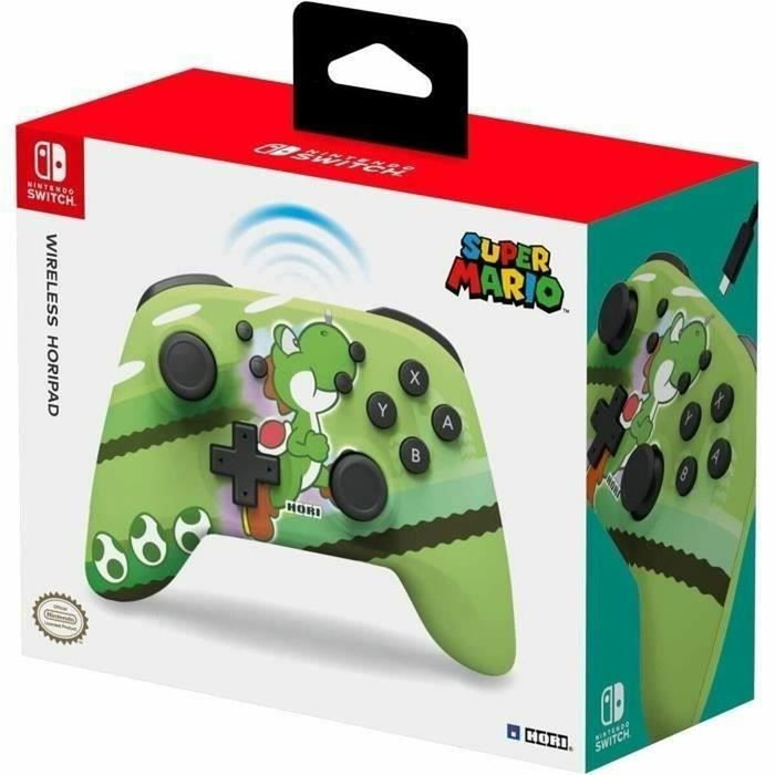 Hori HORIPAD Gamepad Inalámbrico Super Mario Yoshi-Dash Verde para Nintendo Switch y OLED Hori HORIPAD Gamepad Inalámbrico Super Mario Yoshi-Dash Verde para Nintendo Switch y OLED