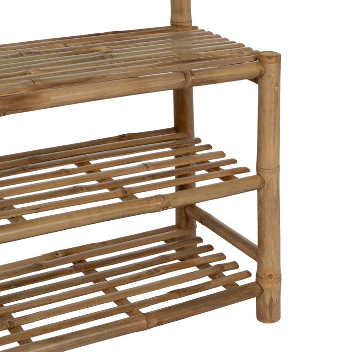 Perchero Recibidor Natural Bambú 70 X 32 X 175 cm Perchero Recibidor Natural Bambú 70 X 32 X 175 cm