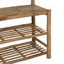Perchero Recibidor Natural Bambú 70 X 32 X 175 cm