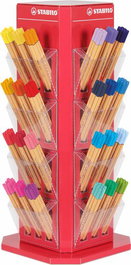 Rotulador Fibra Stabilo Point 88 Expositor De 480+50 S/C (47 Col.) 20X Negro 10X Restantes 46 Colores 50X Negro Sin Cargo