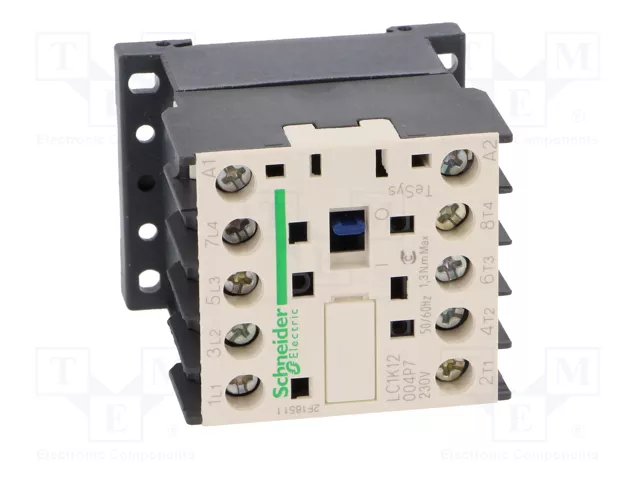 Schneider Electric LC1K12004P7 TeSys K Contactor 4-polar 12A 230VAC