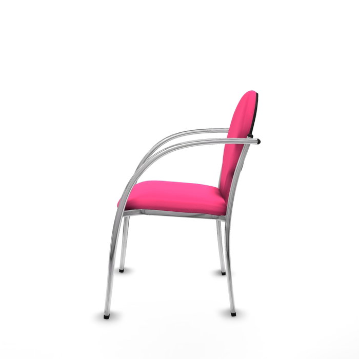 PIQUERAS Y CRESPO Silla Hellín Rosa con Brazos Fijos PIQUERAS Y CRESPO Silla Hellín Rosa con Brazos Fijos