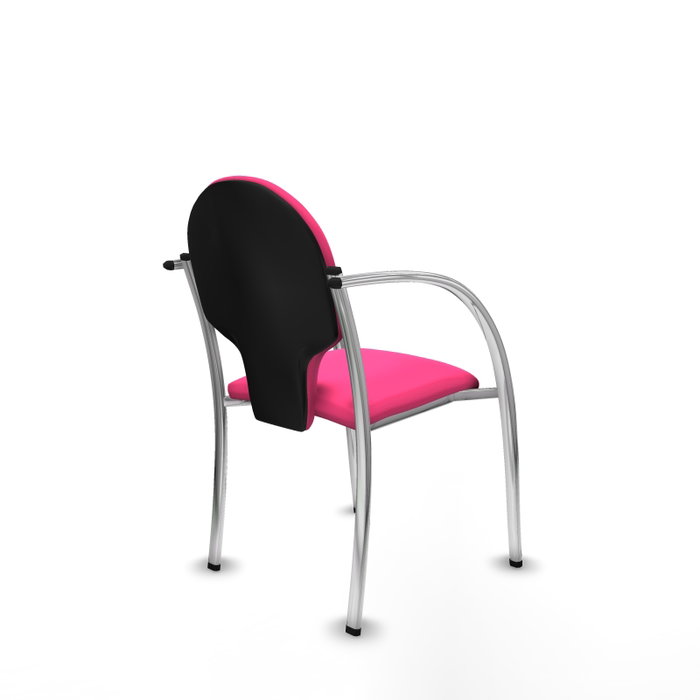 PIQUERAS Y CRESPO Silla Hellín Rosa con Brazos Fijos PIQUERAS Y CRESPO Silla Hellín Rosa con Brazos Fijos