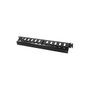 LogiLink Panel de cables 19 pulg 1HE con cubierta, negro