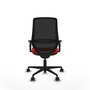 PIQUERAS Y CRESPO Silla de oficina Mardos con mecanismo Sincro/Traslack Rojo/Negro
