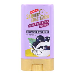 Ebin New York Cera 24Hr Edge Sleek Acai Berry 15 gr Cera de cabello para bordes fijación nutritiva