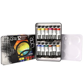 QoR Set Introductorio de Acuarelas de 12 Colores