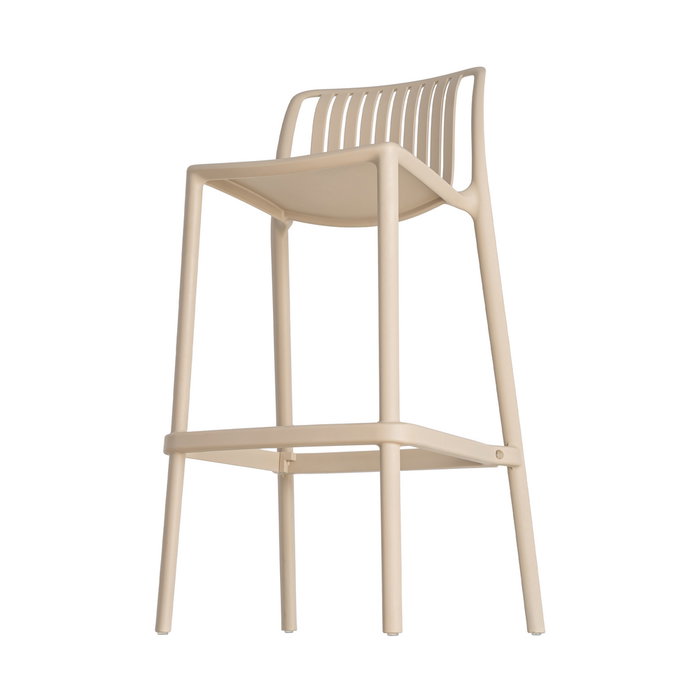 Taburete Beige Polipropileno Exterior 52 X 55 X 100 cm (Set de 4)