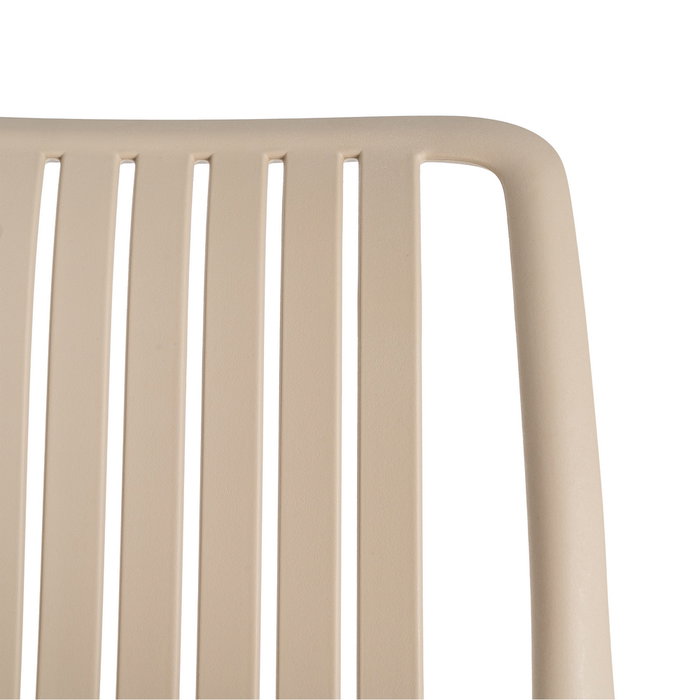 Taburete Beige Polipropileno Exterior 52 X 55 X 100 cm (Set de 4)