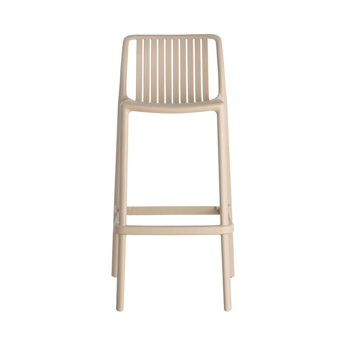 Taburete Beige Polipropileno Exterior 52 X 55 X 100 cm (Set de 4)