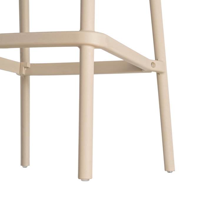 Taburete Beige Polipropileno Exterior 52 X 55 X 100 cm (Set de 4)