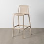 Taburete Beige Polipropileno Exterior 52 X 55 X 100 cm (Set de 4)