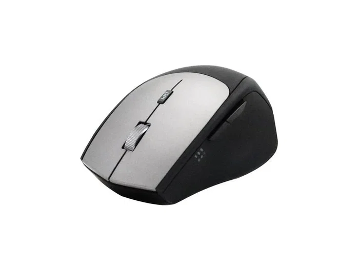 Equip 245115 Ratón Inalámbrico RF Óptico 2400 DPI para Oficina, Ergonómico Mano Derecha, 6 Botones, Negro