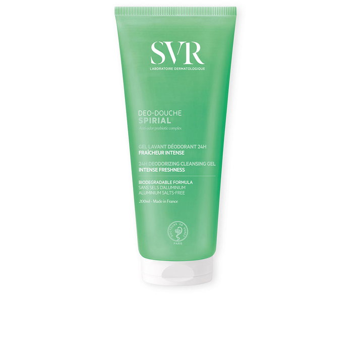 SVR Spirial Déo-Douche Gel de Baño 2 en 1 con Protección Desodorante 24h y Complejo Probiótico, 200 ml