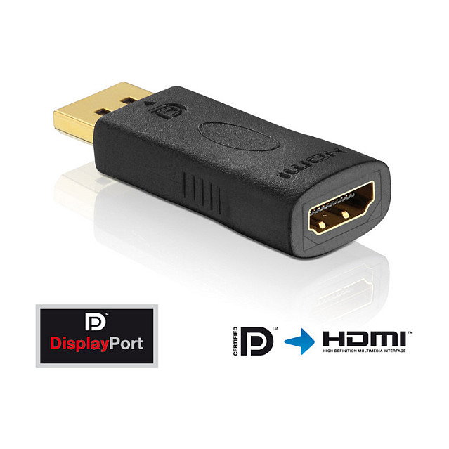 Innovation IT PureLink PureInstall PI150 Adaptador DisplayPort a HDMI Macho-Hembra, Negro, Plug and Play, 1920x1200, 3.72 Gbit/s Innovation IT PureLink PureInstall PI150 Adaptador DisplayPort a HDMI Macho-Hembra, Negro, Plug and Play, 1920x1200, 3.72 Gbit/s