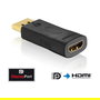 Innovation IT PureLink PureInstall PI150 Adaptador DisplayPort a HDMI Macho-Hembra, Negro, Plug and Play, 1920x1200, 3.72 Gbit/s