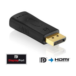 Innovation IT PureLink PureInstall PI150 Adaptador DisplayPort a HDMI Macho-Hembra, Negro, Plug and Play, 1920x1200, 3.72 Gbit/s