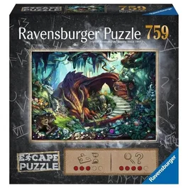 Ravensburger Puzzle En la cueva del dragón RAV1704950076418, 759 Piezas, A partir de 12 años