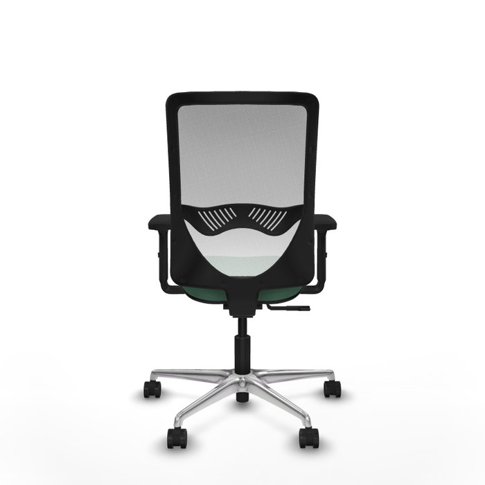 PIQUERAS Y CRESPO Silla de oficina Zulema con mecanismo Sincro, Verde esmeralda y Blanco PIQUERAS Y CRESPO Silla de oficina Zulema con mecanismo Sincro, Verde esmeralda y Blanco