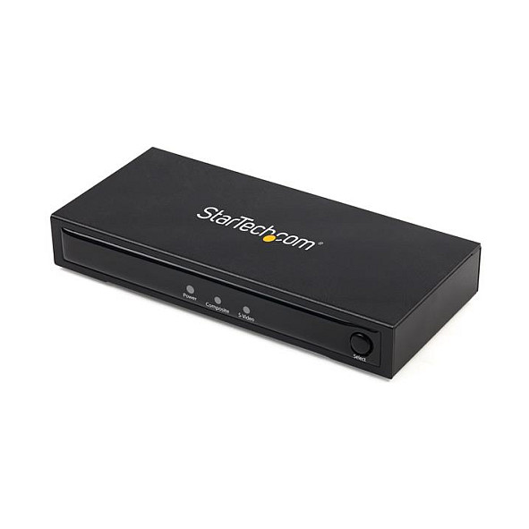 StarTech.com VID2HDCON2 Conversor de Vídeo Activo de S-Video o Compuesto a HDMI 720p