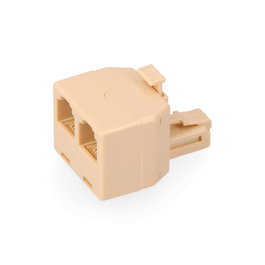 Edm Adaptador de teléfono salida doble 4 vías