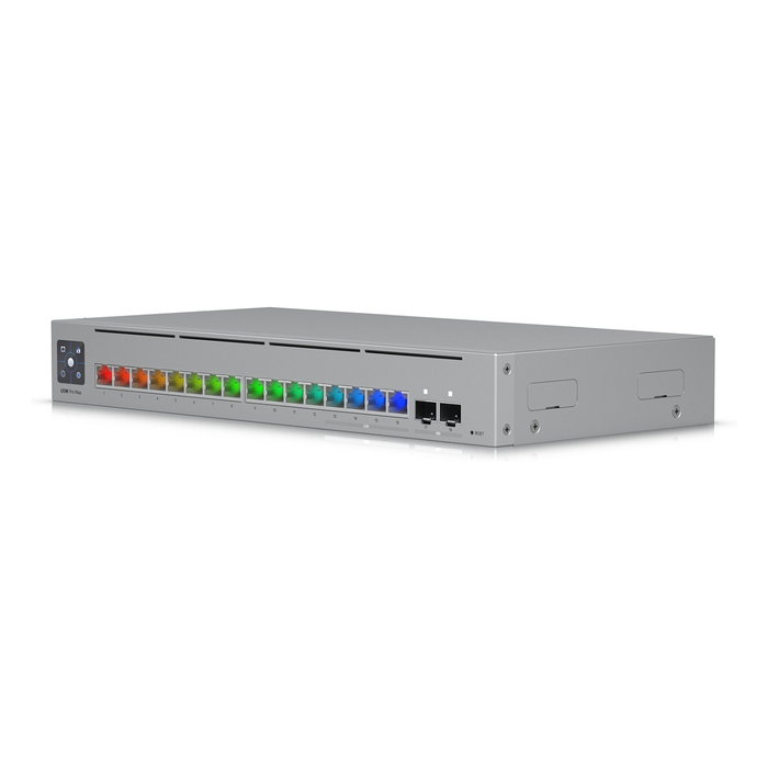 Ubiquiti Pro Max 16 Switch de Capa 3, 16 Puertos (4 x 2.5G, 12 x GbE, 2 x 10G SFP+) Gris Ubiquiti Pro Max 16 Switch de Capa 3, 16 Puertos (4 x 2.5G, 12 x GbE, 2 x 10G SFP+) Gris
