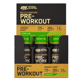 OPTIMUM NUTRITION Gold Standard Pre-Workout Shot - 12 x 60ml - Sabor Limón