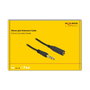 DeLOCK Cable de extensión de audio 6,35 mm 3 Pin Macho a Hembra 5 m Negro