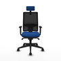 PIQUERAS Y CRESPO Silla de oficina Horna con mecanismo Sincro, Azul y Negro