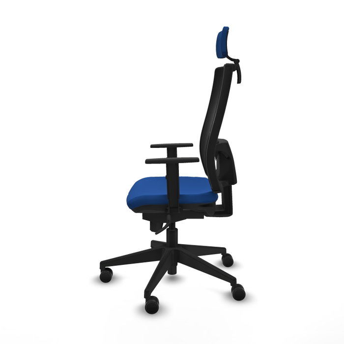PIQUERAS Y CRESPO Silla de oficina Horna con mecanismo Sincro, Azul y Negro PIQUERAS Y CRESPO Silla de oficina Horna con mecanismo Sincro, Azul y Negro