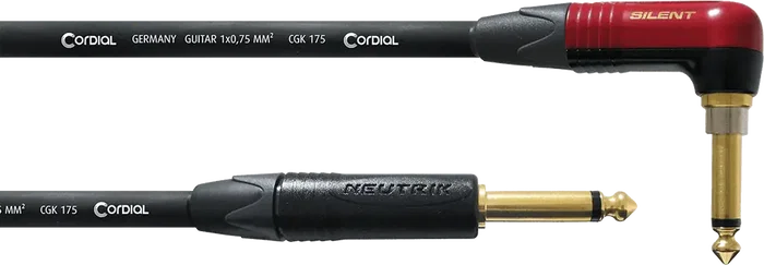 Cordial Cable de Guitarra Jack Recto/Angulado Silent 6 M