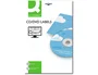 Q-connect kf01579 Etiquetas Adhesivas para CD-ROM, Fotocopiadora, Láser, Ink-jet - Caja con 50 etiquetas
