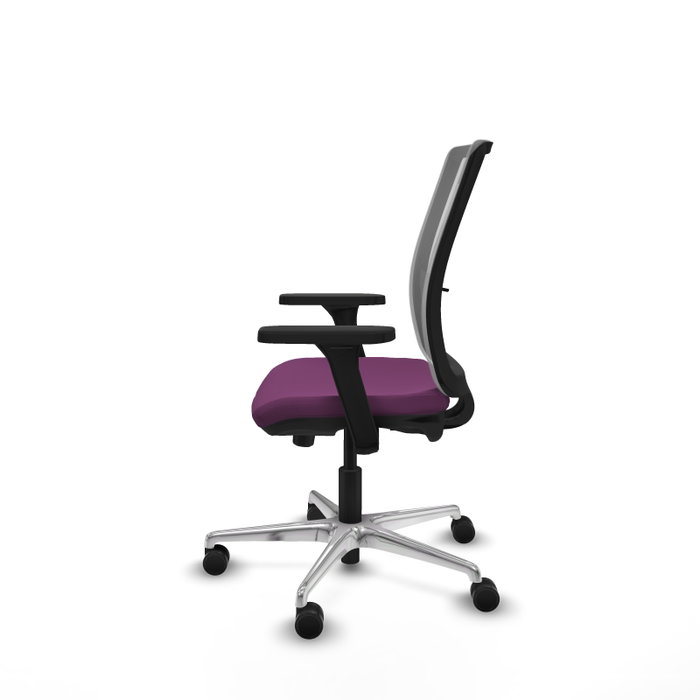 PIQUERAS Y CRESPO Silla de oficina Haches con mecanismo Sincro/Traslack, Morado y Gris PIQUERAS Y CRESPO Silla de oficina Haches con mecanismo Sincro/Traslack, Morado y Gris