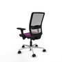 PIQUERAS Y CRESPO Silla de oficina Haches con mecanismo Sincro/Traslack, Morado y Gris
