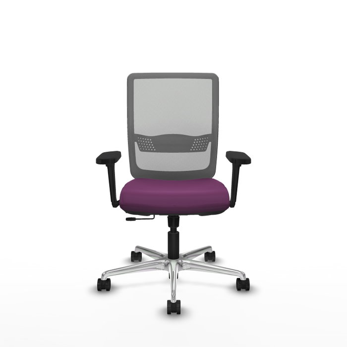 PIQUERAS Y CRESPO Silla de oficina Haches con mecanismo Sincro/Traslack, Morado y Gris PIQUERAS Y CRESPO Silla de oficina Haches con mecanismo Sincro/Traslack, Morado y Gris