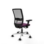 PIQUERAS Y CRESPO Silla de oficina Haches con mecanismo Sincro/Traslack, Morado y Gris