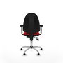 PIQUERAS Y CRESPO Silla de oficina Aýna Rojo con Base Cromada