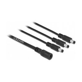 DeLOCK Cable divisor de CC 5,5 x 2,1 mm 1 hembra a 3 machos