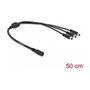 DeLOCK Cable divisor de CC 5,5 x 2,1 mm 1 hembra a 3 machos