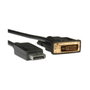 ROLINE Cable DisplayPort a DVI-D 3 Metros, Conectores Macho, Negro LSOH, DP 1.3, Resolución WUXGA 1920x1200 60Hz, Modelo 11.04.5773