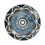 Home Deco Factory Plato de Postre Mandala Azul 19 cm