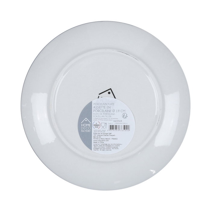 Home Deco Factory Plato de Postre Mandala Azul 19 cm