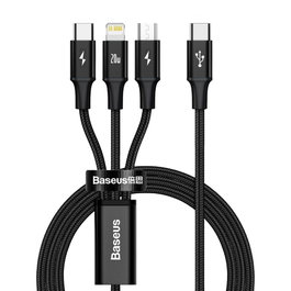 Baseus Cable Rapid Series 3-en-1 USB-C PD 20W 1,5 m