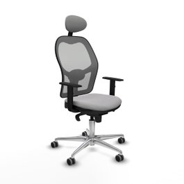 PIQUERAS Y CRESPO Silla de oficina Jorquera Gris con mecanismo Sincro
