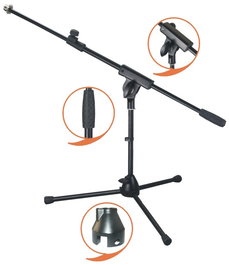 Soporte Jirafa Profesional para Micrófono Ek Corto Ms010