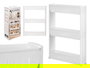 Kinvara Carro 4 Ruedas 3 Baldas Blanco 54x22x12cm (Set de 4)
